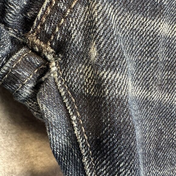 Levi’s‎ Slim Fit Tapered Men'a Size 32 HEMMED Jeans Dark Denim Stretch S40196 - Picture 6 of 15